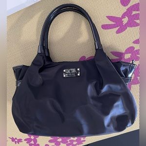 Kate Spade Black Color Stevie Nylon Satchel Bag